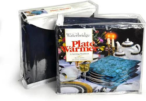 Miniatura 4 de Waterbridge Calentador eléctrico de placas, calienta hasta 15 platos grandes, color azul marino oscuro The Basic