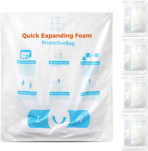 Miniatura 15 de 18" x 24" 8 PCS TONESPAC Instant Pack Quick Expanding Foam X-400 Bolsa de embalaje para embalaje y envío Paquete de 8