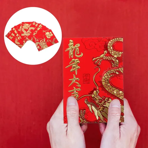 Miniatura 8 de Paquete de 60 sobres rojos chinos para Año Nuevo Lunar Hong Bao 2024 Año del Año del Año del Dinero para Festival de Primavera Boda Cumpleaños