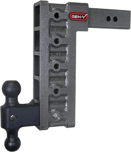 Miniatura 8 de GEN-Y GH-613 MEGA-Duty - Enganche de caída ajustable de 6 pulgadas con doble bola GH-061 para receptor de 2.5 pulgadas, capacidad de remolque