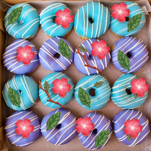 Miniatura 6 de Moldes en forma de flor de durazno, 4 unidades, moldes de silicona para decoración de pasteles, dulces, azúcar, cupcakes, pasteles, paletas