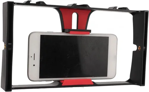 Miniatura 10 de Equipo de video para teléfonos inteligentes, tornillo de 1/4 de pulgada, estabilizador de teléfono celular portátil, jaula de cámara de video