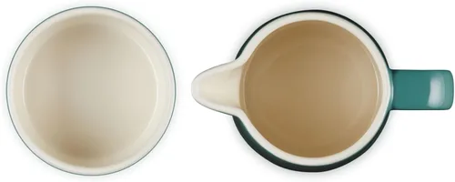Miniatura 4 de Le Creuset Stoneware Signature, Artichaut Cream & Sugar Set, Crema: 10.1 fl oz, Azúcar: 8oz