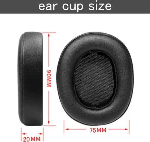 Miniatura 4 de Aiivioll Almohadillas de repuesto compatibles con auriculares JBL E55BT, almohadillas de piel sintética de proteína, almohadillas de repuesto