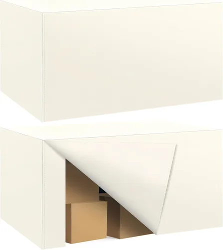 Miniatura 46 de Paquete de 2 manteles ajustados para mesa rectangular de 4 pies, 48 x 24 pulgadas, cubiertas de mesa verde manzana, tela de poliéster resistente al