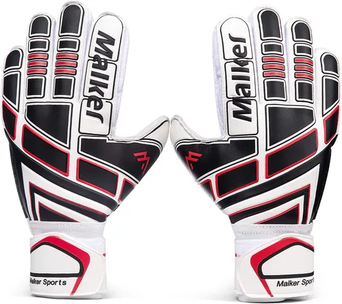 Miniatura 7 de Malker Guantes de Portero de Fútbol Guantes de Portero con Fingersave y Protección Doble de Muñeca, Guantes de Portero de Agarre Fuerte para Niños