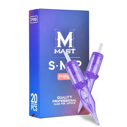 Miniatura 10 de Mast Pro Smp - Agujas de tatuaje profesionales 1 delineador redondo 0.010 in agujas para maquillaje permanente cuero cabelludo cabello 0801RL