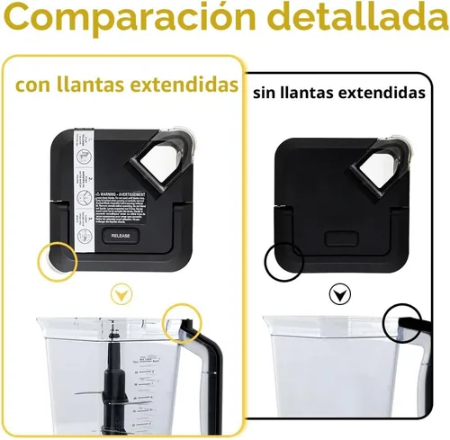 Miniatura 6 de Tapa de licuadora de repuesto para jarra Ninja de 72 oz con tapa de bloqueo, piezas de cubierta superior para BL642 BN701 BN751 BN801 BL610 DB751A