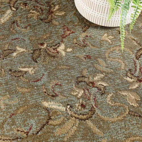 Miniatura 4 de SUPERIOR - Alfombra de área para interiores con respaldo de yute, alfombras para dormitorio, sala de estar/comedor, oficina, cocina, decoración Verde