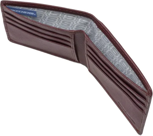 Miniatura 3 de Skechers Men's Passcase RFID Leather Wallet with Flip Pocket