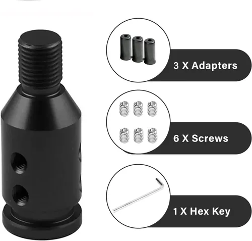 Miniatura 3 de Zhengsheng MUGE Bota de Palanca de Cambio de Carrera de Tela con Pomo de Cambio de Bola Redonda de Fibra de Carbono, Funda Universal de Palanca