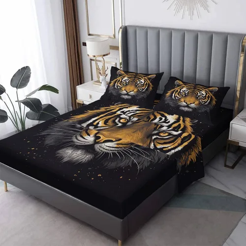 Miniatura 10 de Sábanas de mariposa tamaño individual – Sábanas de cama abstractas, microfibra suave y bolsillo profundo, sábanas y fundas de almohada estampadas