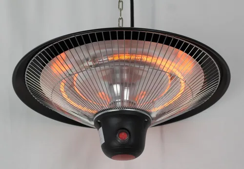 Miniatura 2 de Hiland HIL-PHE-1500BR - Cenador eléctrico para interiores y exteriores, con LED/mando a distancia, 1500 vatios, grande, color negro