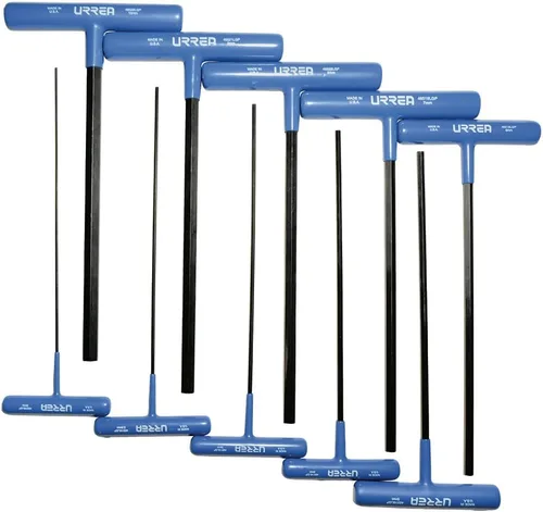 Urrea 4965LGPM Juego de llaves de bola de 9 pulgadas de largo, 10 piezas