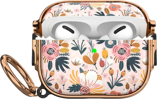 Miniatura 60 de Maxjoy Funda para AirPods 3 con cerradura, bonita funda protectora rígida para AirPod 3 de tercera generación para mujeres y hombres con llavero