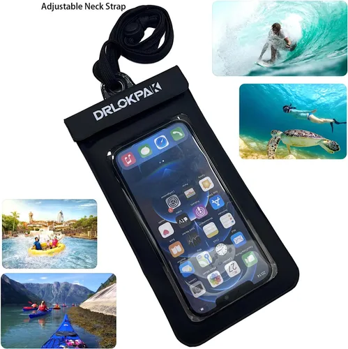 Miniatura 8 de DRLOKPAK Funda impermeable para teléfono, brazalete para surf, bolsa seca flotante impermeable para iPhone 15 14 13 12 Pro Max XS Plus Se Galaxy S23