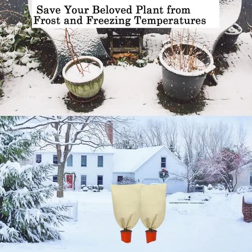 Miniatura 3 de gardtree Cubiertas de protección contra heladas para plantas más gruesas de 31.5 x 47.2 pulgadas, paquete de 3 unidades, 2.4 oz/yd², cubiertas