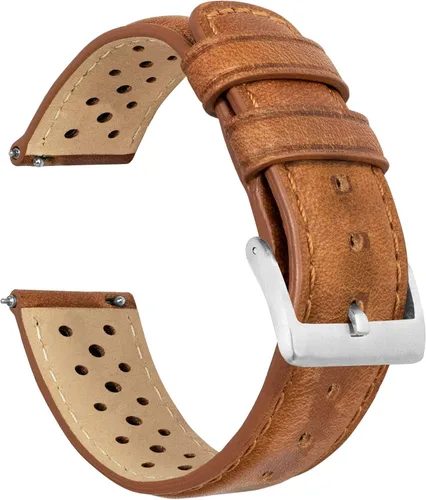 Miniatura 5 de Barton Racing & Rally Horween - Correas de cuero con barras de resorte de liberación rápida integradas, longitud estándar para muñecas de 5 a 8