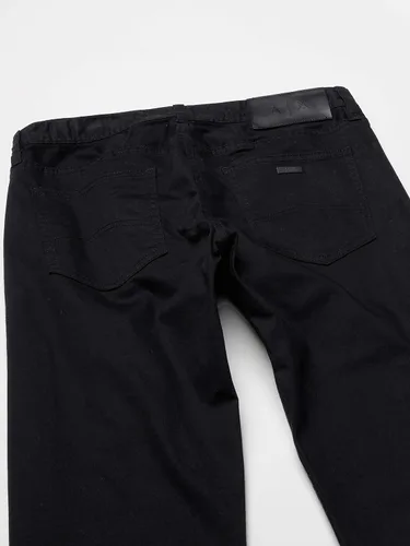 Miniatura 4 de AX ARMANI EXCHANGE Jeans de mezclilla rectos para hombre, negro, 31R, Negro