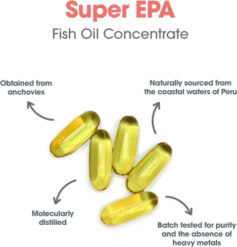 Miniatura 5 de Allergy Research Group - Super EPA - Aceite de pescado Omega 3, anchoas de origen sostenible - 200 cápsulas blandas
