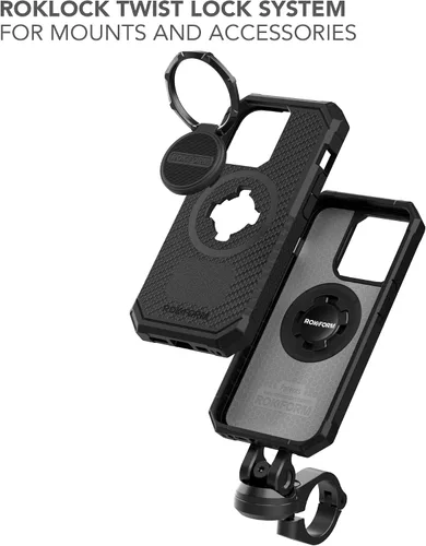 Miniatura 6 de Rokform - Funda resistente compatible con iPhone 14 Pro con doble imán y MagSafe + kit de 2 protectores de pantalla (transparente)
