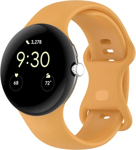 Miniatura 14 de Compatible con correas de reloj Google Pixel, silicona suave, correa deportiva ajustable para Google Pixel Watch 3 de 1.614 pulgadas/Pixel Watch
