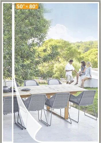 Miniatura 56 de Yotache Puerta mosquitera magnética reversible con apertura lateral izquierda y derecha, se adapta a puertas de 28 x 78 pulgadas, cortina de malla