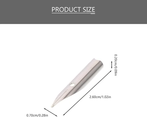 Miniatura 7 de NUOBESTY Piezas de repuesto para pluma estilográfica, caligrafía, plumas, conjunto de plumas, suministros de escritura, Pennibs de metal