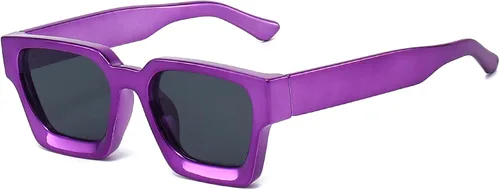 Miniatura 116 de AIEYEZO Gafas de sol cuadradas para mujeres y hombres, gafas de sol cuadradas con montura gruesa, estilo de diseñador simple