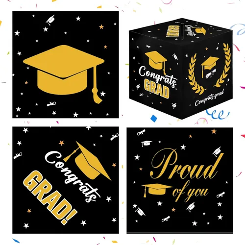 Miniatura 4 de Caja de tarjetas de graduación, decoraciones de fiesta de graduación 2026, cajas de tarjetas para graduación 2026, soporte para caja de graduación