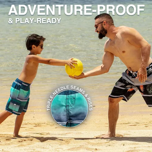 Miniatura 45 de Kanu Surf Traje de baño Yolo de secado rápido UPF 50+ para niños