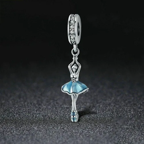 Miniatura 5 de Abalorio de plata de ley 925 con diseño de corazón para pulsera Pandora