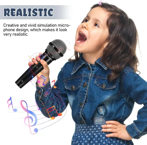 Miniatura 7 de Toyvian Micrófono para niños: accesorio de micrófono falso de plástico, juguete de micrófono de juego de simulación para niños pequeños - Accesorios