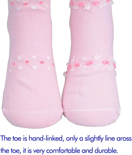 Miniatura 5 de T.H.L.S 5 pares de calcetines de algodón para niñas de 0 a 15 años de edad