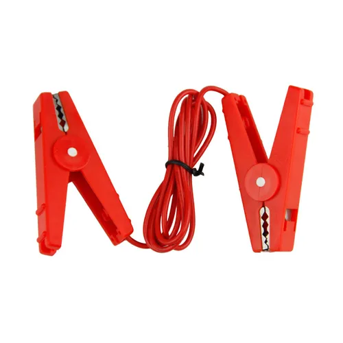 cable puente para valla eléctrica, conector Energizer y alambre para cercado, rojo (Red-2), 1 rojo-2