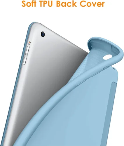 Miniatura 3 de DTTO Funda para iPad Air 1ª edición, (no para iPad Air 2 y Air 3) Ultra delgado y ligero Smart Trifold Stand con cubierta trasera de TPU suave