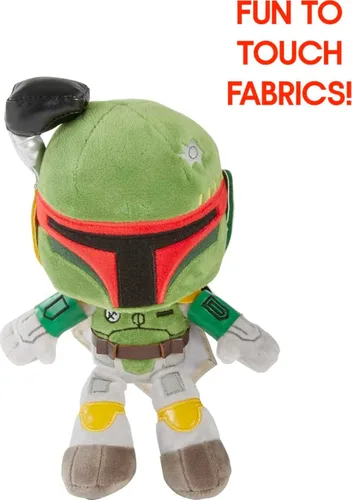 Miniatura 3 de Mattel Star Wars Boba Fett - Figura de personaje de felpa de 8 pulgadas del libro de Boba Fett, muñeca suave vestida con aspecto clásico