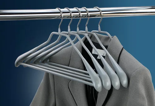 Miniatura 4 de Mawa by Reston Lloyd BodyForm Series - Percha de ropa antideslizante que ahorra espacio con barra para pantalones, 16-1/2 pulgadas, estilo 42/LS