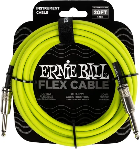 Miniatura 16 de Ernie Ball - Cable de instrumento flex recto/recto 10 pies - Negro (P06434)