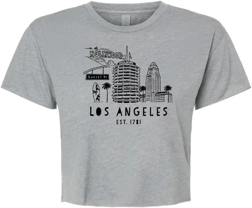 Miniatura 8 de Cute Women's Screen Location Printed Crop Tee, Shirts With Sayings