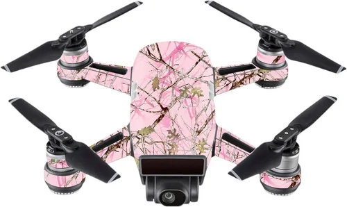 Miniatura 6 de MightySkins Skin compatible con DJI Spark Mini - Camuflaje rojo Funda protectora de vinilo duradera y única Fácil de aplicar, quitar y cambiar