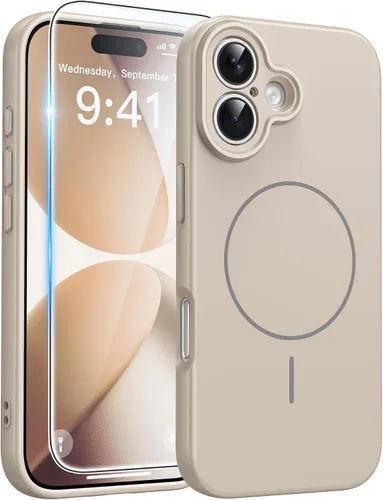 Miniatura 360 de FNTCASE - Funda para iPhone 16 Pro: magnética, mate, translúcida, de grado militar, protectora contra caídas, resistente, fina, duradera y a prueba