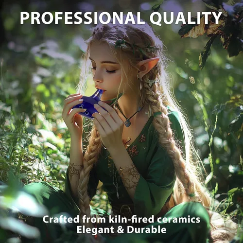 Miniatura 4 de Zelda Ocarina, 12 agujeros, tono Alto C, con libro de canciones (canciones de La leyenda de Zelda), instrumentos de sanación sonora