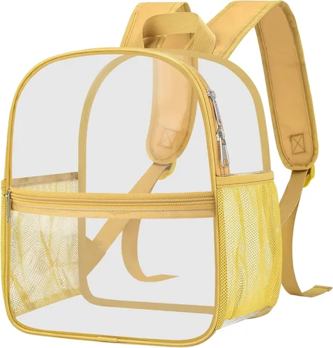 Miniatura 37 de Mochila transparente Oraben para eventos de estadio, mochila transparente para estadio 12x6x12, Negro, Pequeño