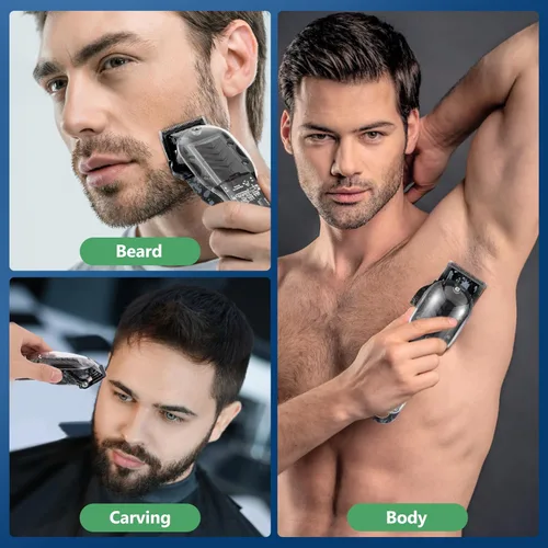 Miniatura 7 de Cortadoras de Cabello Profesionales para Hombres, Kit de Peluquería Inalámbrico para Cortar y Arreglar el Cabello, Juego de Cortadoras de Cabello