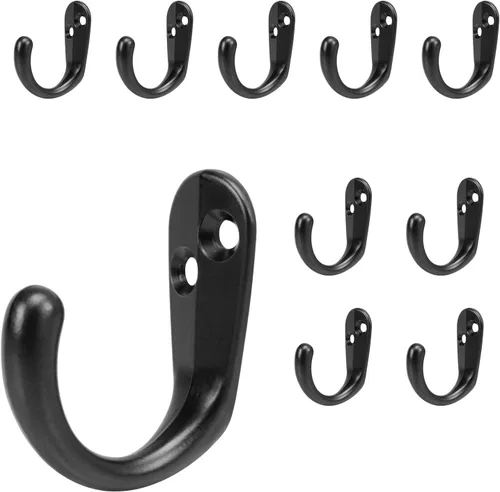 NearMoon Ganchos para colgar en la pared, ganchos de metal resistente para bata de una sola punta, ganchos de pared inoxidables para toallas,