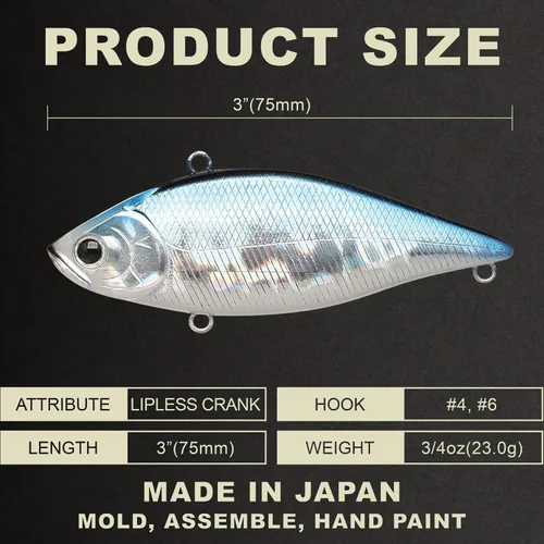 Miniatura 2 de Lucky Craft señuelo de pesca LV-500 cebo con forma de pez