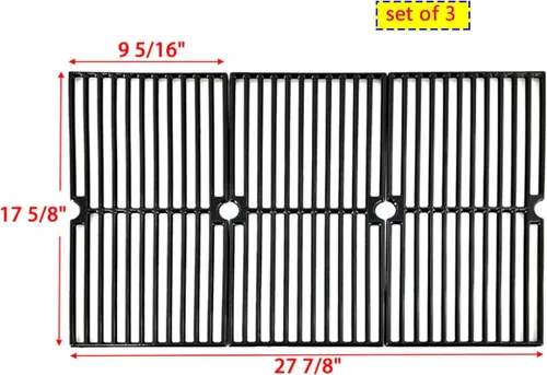 Miniatura 4 de Kit de piezas DG136 Reemplazo para parrilla de gas Brinkmann Pro Series 8300,810-8300-W 3 quemadores, placa de calor, rejilla de cocción