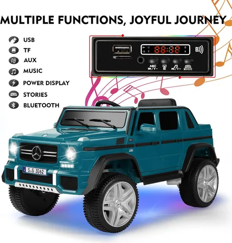 Miniatura 4 de JOYLDIAS - Autos de paseo para niños, con licencia Mercedes-Benz Maybach G650S, 12V7AH, auto eléctrico de juguete alimentado por batería para niños