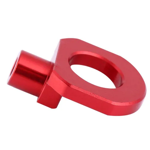 Miniatura 7 de tendicatena i, tensor de cadena, tensor de cadena de ciclo Ajustador de fijación de aleación de aluminio para bicicleta plegable (rojo)